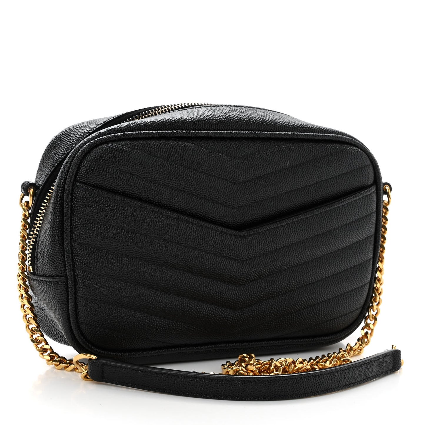 Grain De Poudre Matelasse Monogram Mini Lou Camera Bag Black