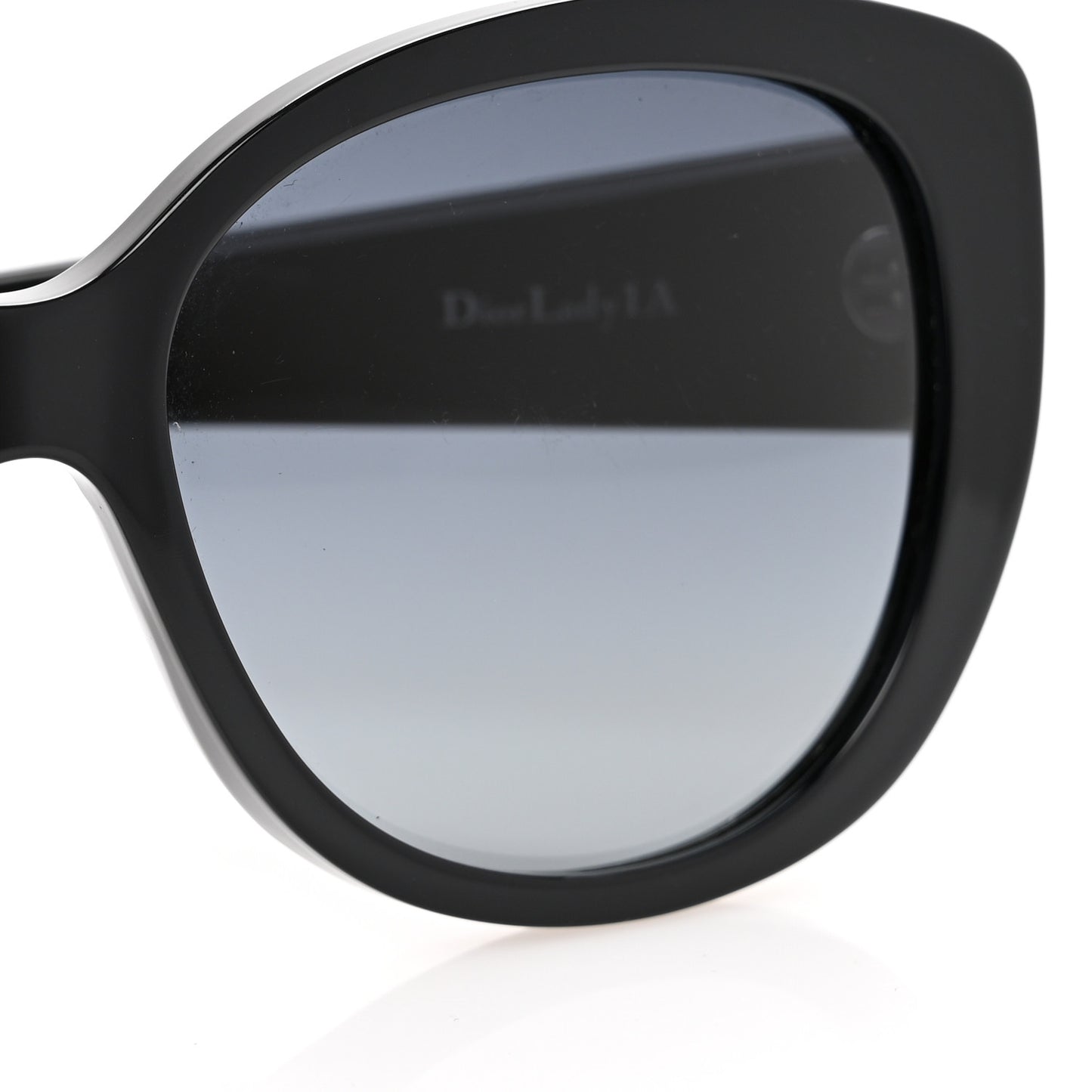 Resin Micro-Cannage Dior Lady 1 Sunglasses Light Gold Black