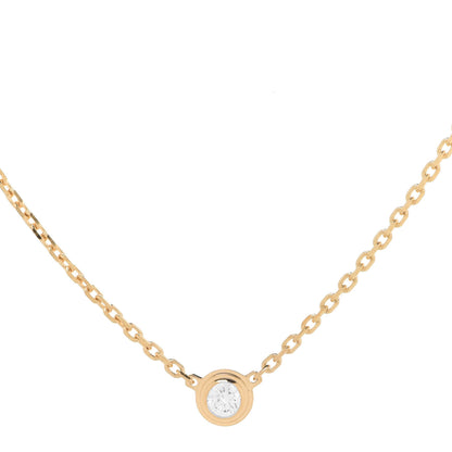 Cartier 18K Yellow Gold Diamond XS D'Amour Pendant Necklace 4 of 7
