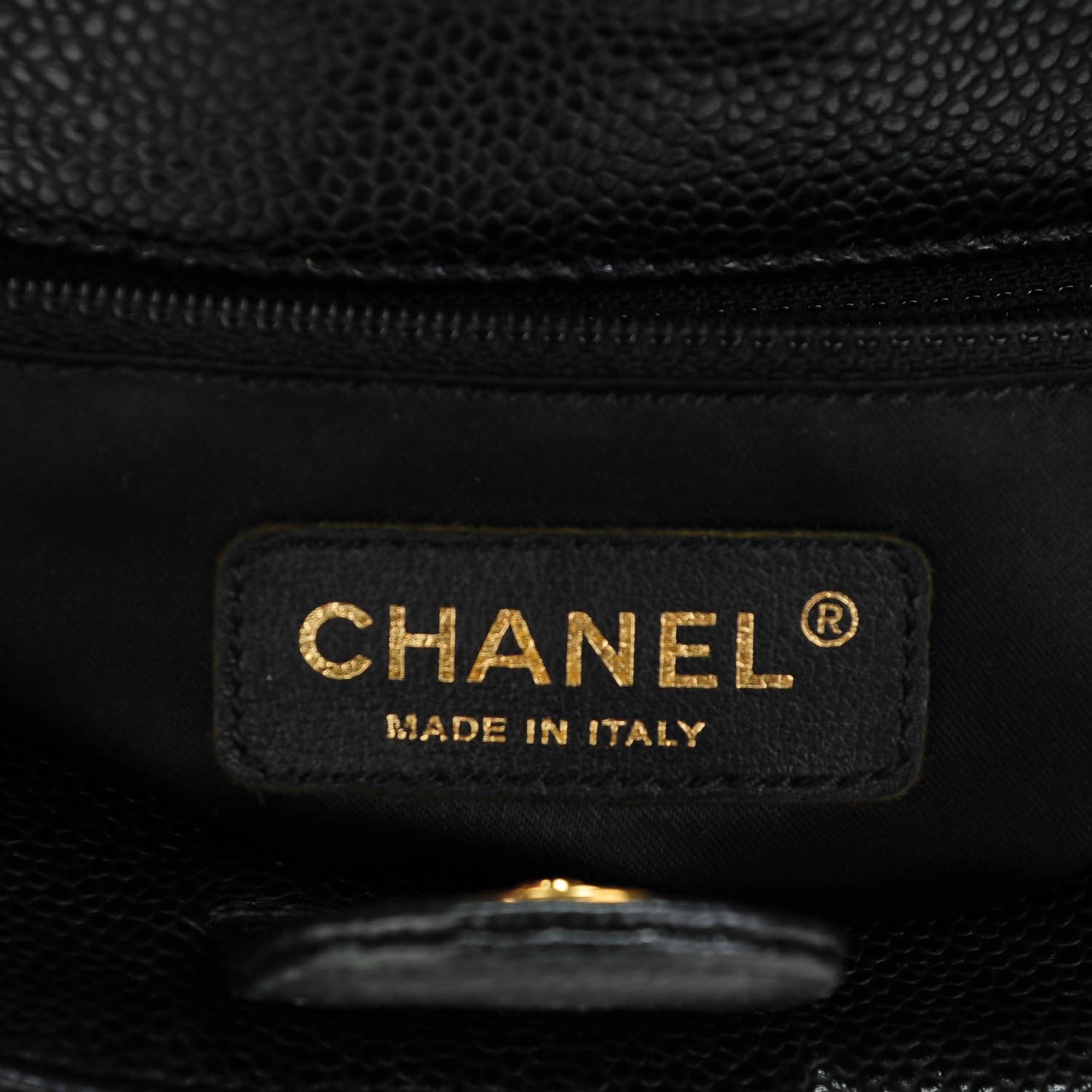 Chanel Caviar Quilted Petit Shopping Tote PST Black 6 of 7
