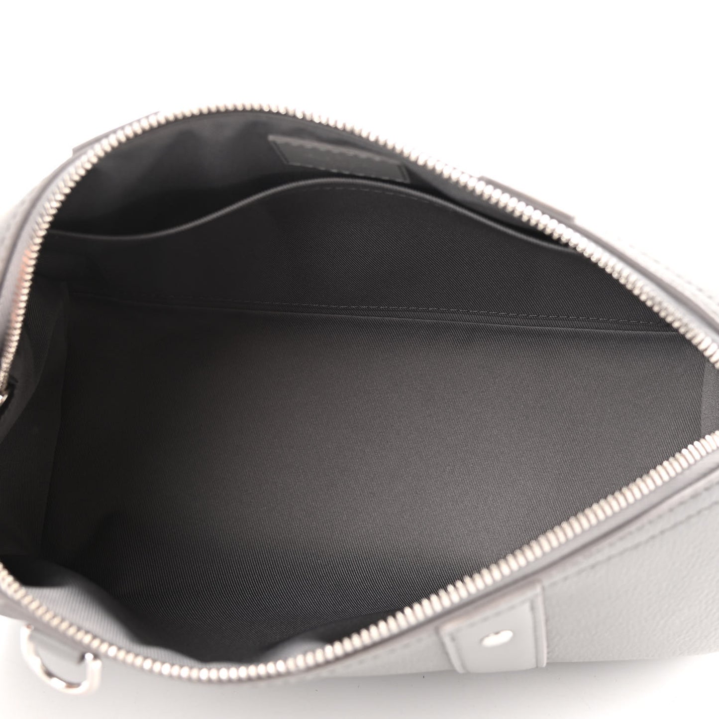 Grained Calfskin Aerogram City Keepall Gris