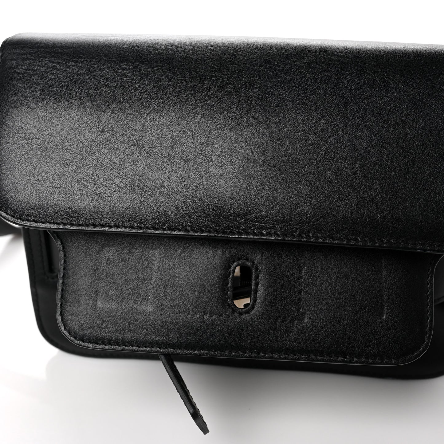 Calfskin Mini PS11 Classic Shoulder Bag Black