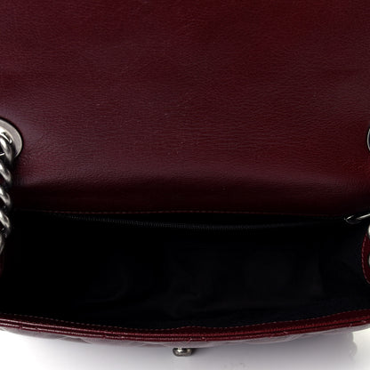 Chanel Goatskin Quilted Medium City Rock Flap Burgundy 6 of 6