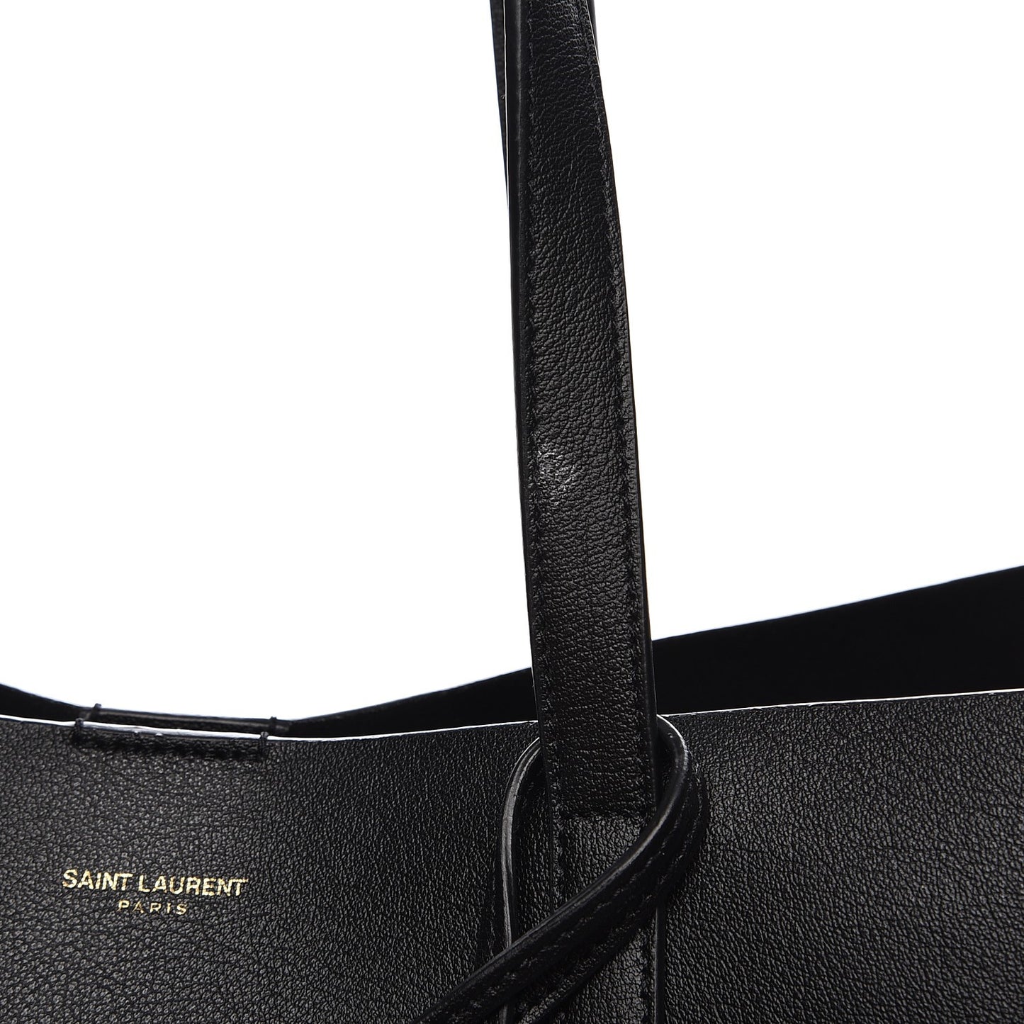 Calfskin Large Shopping Tote Black