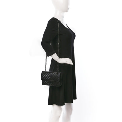 Chanel Aged Calfskin Chevron Quilted 2.55 Reissue Mini Flap So Black 2 of 10