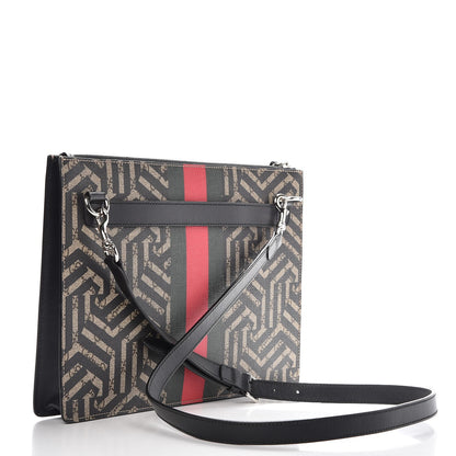 Gucci GG Supreme Monogram Caleido Web Messenger Beige Ebony 3 of 8