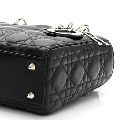 Christian Dior Lambskin Cannage Small Lucky Badges My Lady Dior Black 10 of 11
