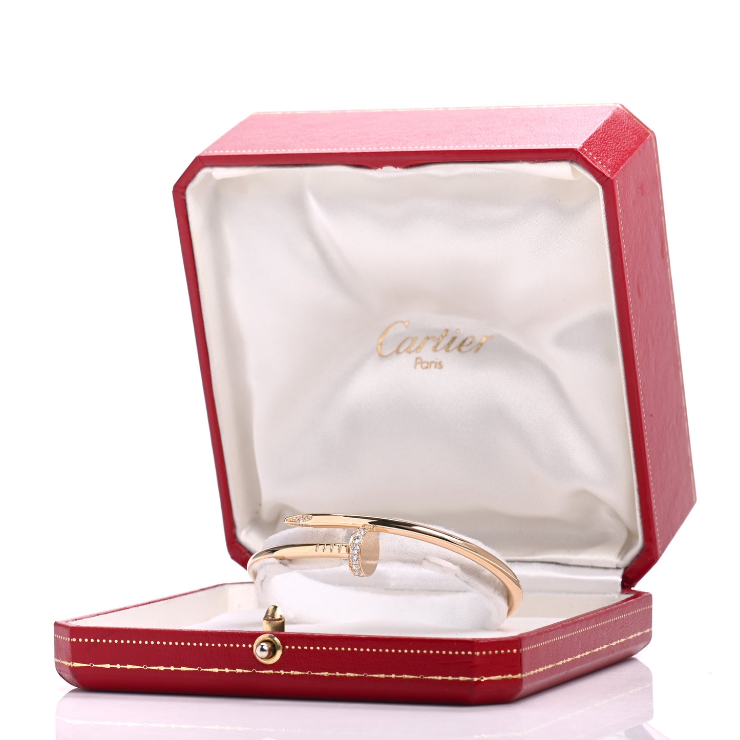 18K Yellow Gold Diamond Juste Un Clou Bracelet 17