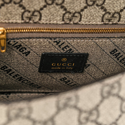 Balenciaga X GUCCI GG Supreme Monogram Small Hourglass Top Handle Bag Beige Ebony 7 of 11