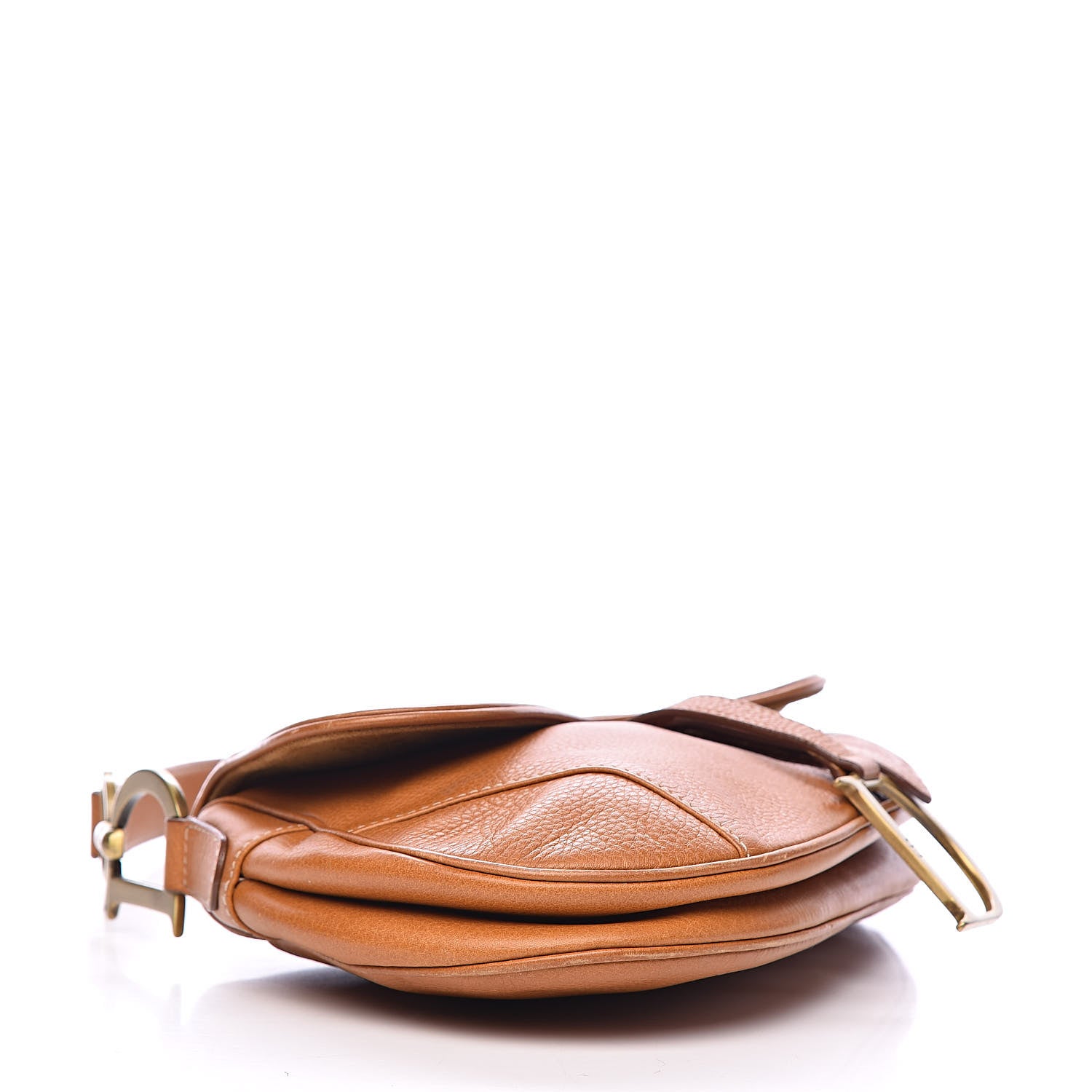 Christian Dior Calfskin Saddle Bag Tan 4 of 16