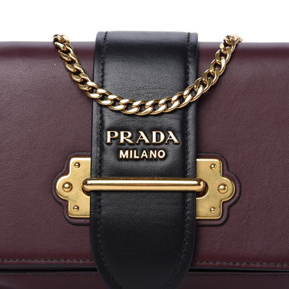 Prada City Calf Cahier Belt Bag Granato Black 11 of 11