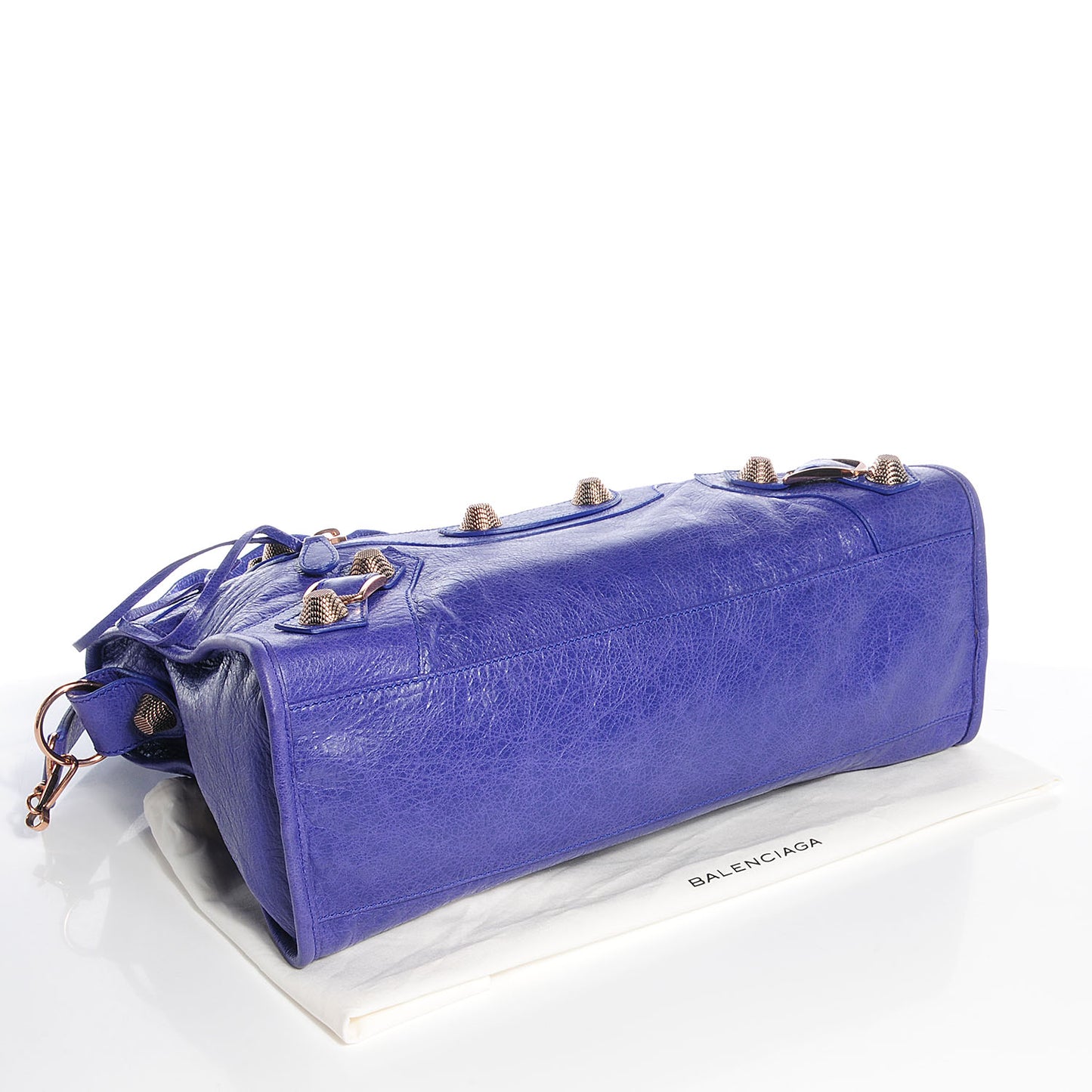 Agneau Giant 21 Rose Gold Hardware City Bleu Lavande