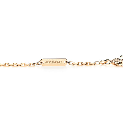 Van Cleef & Arpels 18K Yellow Gold Guilloche Magic Alhambra Long Necklace 5 of 6