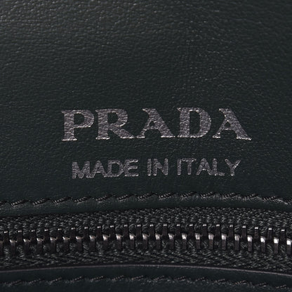 Prada Soft Calfskin Impunture Diagramme Large Chain Flap Shoulder Bag Smeraldo 6 of 7