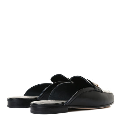 Chanel Lambskin Pearl CC Mules 36 Black 4 of 11