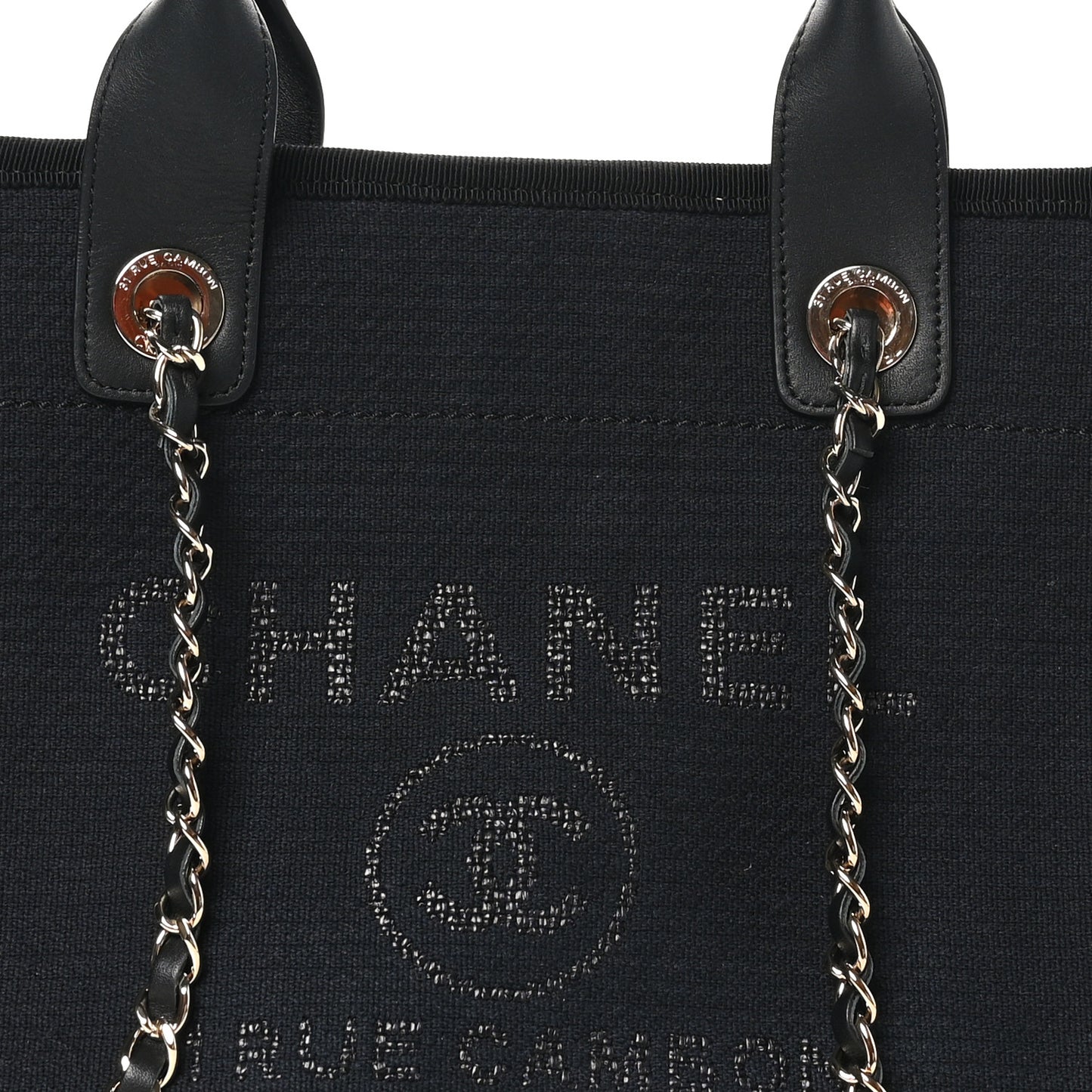 Mixed Fibers Small Deauville Tote Black