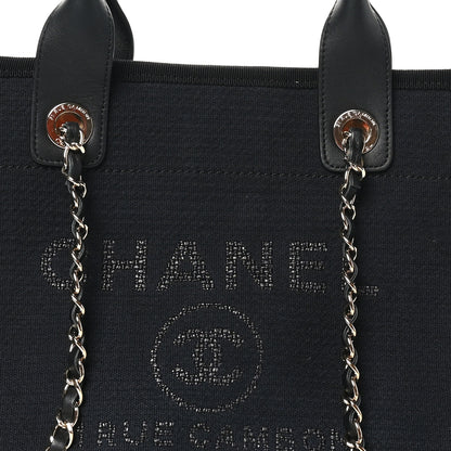 Chanel Mixed Fibers Small Deauville Tote Black 16 of 21