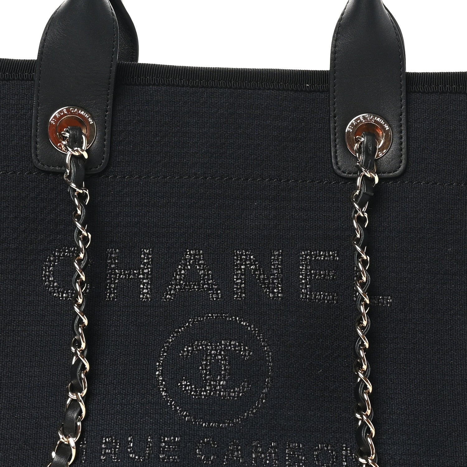 Chanel Mixed Fibers Small Deauville Tote Black 16 of 21