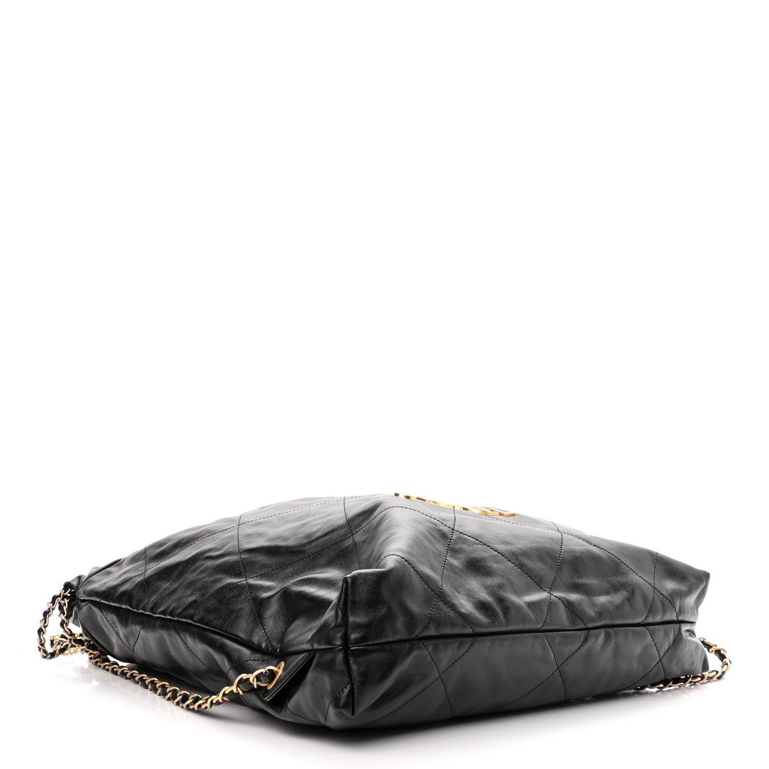 Chanel Shiny Calfskin Quilted Chanel 22 Backpack Black 4 of 10