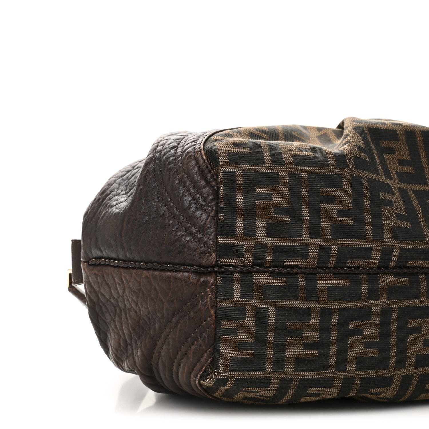 Fendi Zucca Nappa Nuvolata Vitello Tortuga Spy Bowler Tobacco Moro 10 of 11