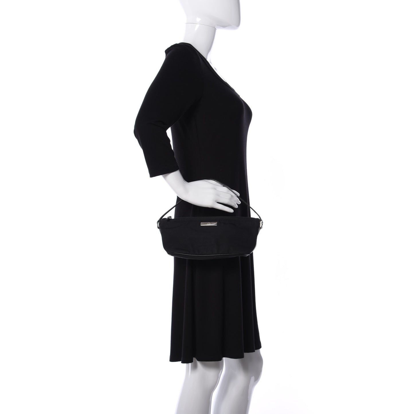 Canvas Boat Pochette Black
