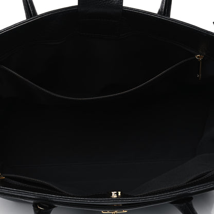 Chanel Calfskin Cerf Executive Shopper Tote Black 4 of 6
