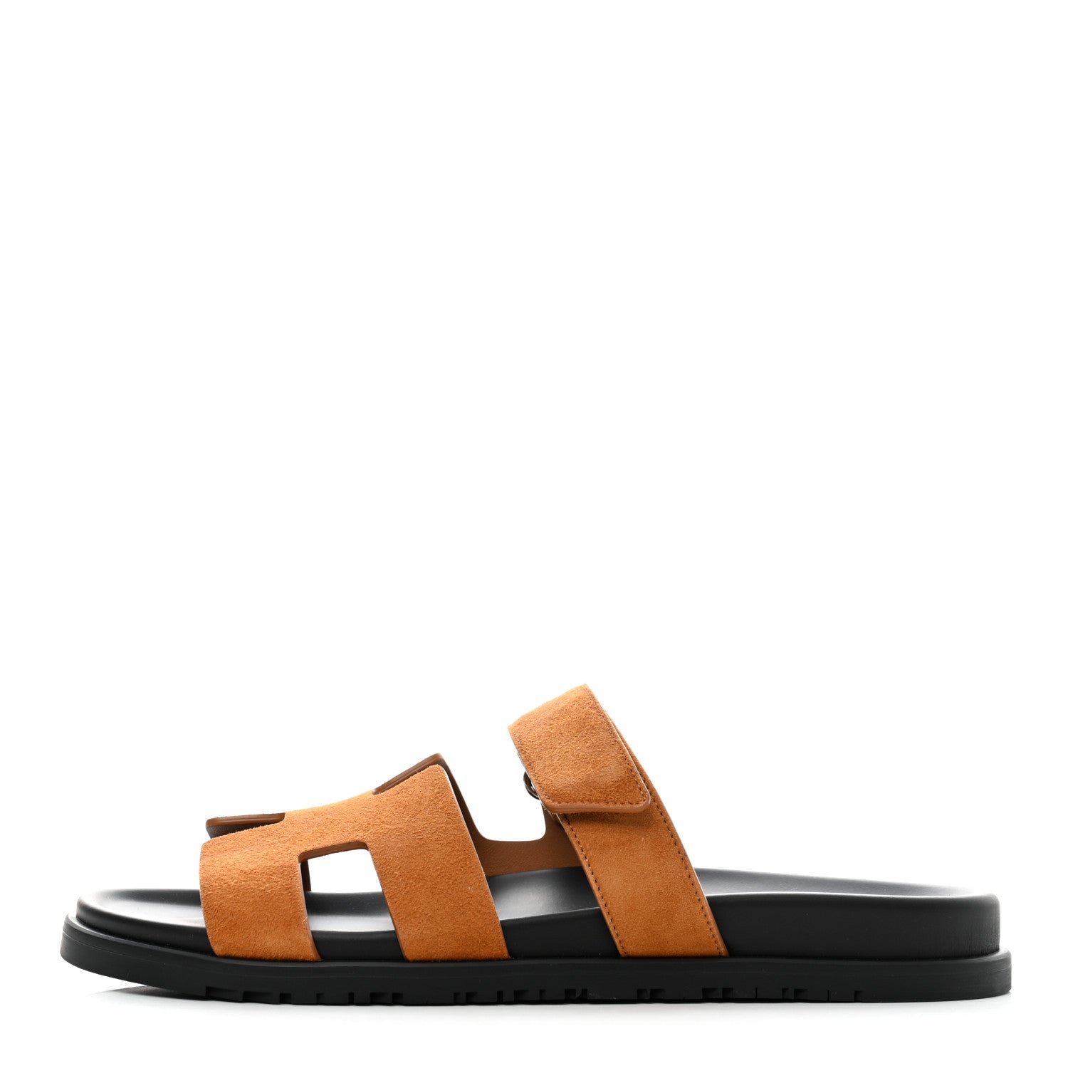 Hermes Suede Goatskin Womens Chypre Sandals 42 Naturel 1 of 8