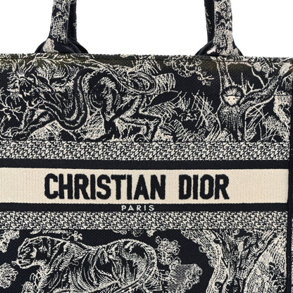 Christian Dior Canvas Embroidered Small Dioriviera Toile De Jouy Book Tote Blue 8 of 12