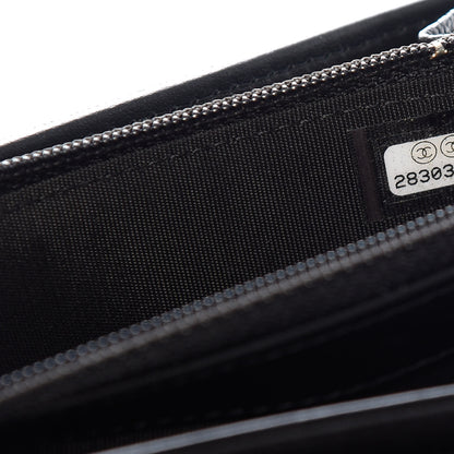 Chanel Caviar Quilted Medium Boy Flap Wallet Black 8 of 9