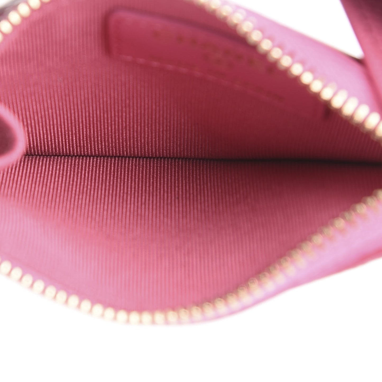 Caviar Quilted CC Zip Card Holder Pink