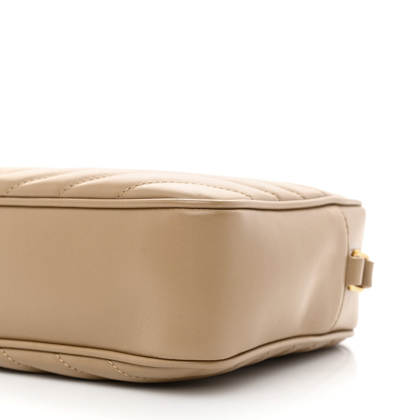 Calfskin Matelasse Monogram Lou Camera Bag Dark Latte