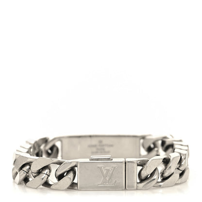 Louis Vuitton Zamac Palladium Monogram Chain Bracelet Silver 3 of 6