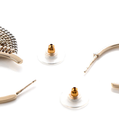 Chanel Chain CC Hoop Earrings Gold 3 of 4