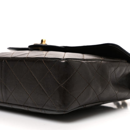 Chanel Lambskin Quilted Bi-Color Small Single Flap Dark Brown 11 of 15