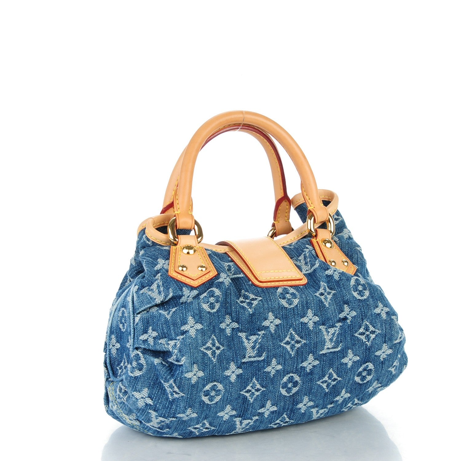 Louis Vuitton Monogram Denim Pleaty Blue 3 of 7