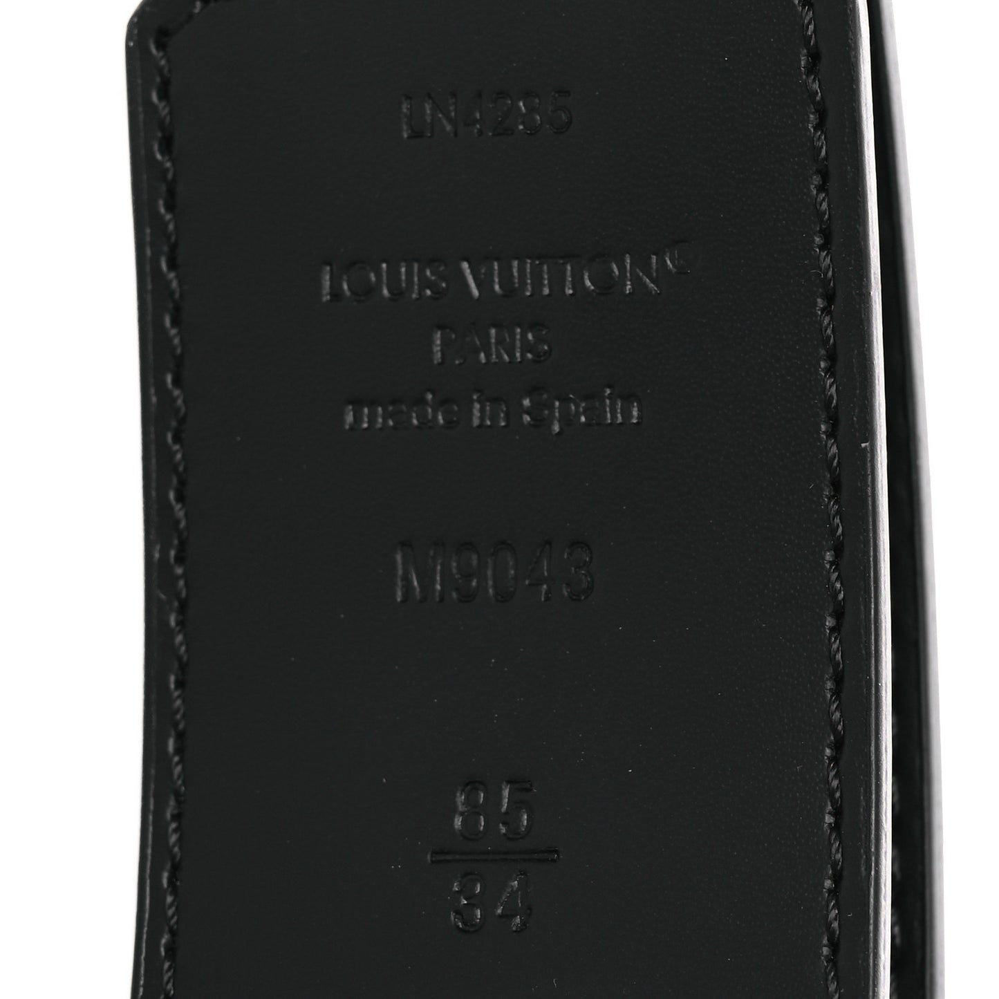 Monogram Eclipse Taigarama 40mm LV Initiales Reversible Belt 85 34 Black