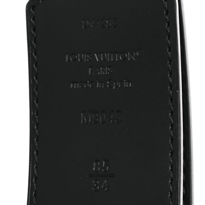 Louis Vuitton Monogram Eclipse Taigarama 40mm LV Initiales Reversible Belt 85 34 Black 7 of 8