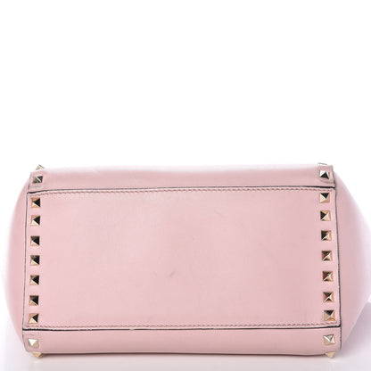 Valentino Garavani Vitello Small Rockstud Double Handle Tote Water Rose 10 of 17