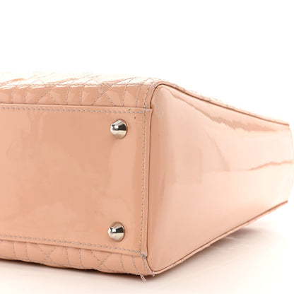 Christian Dior Patent Cannage Large Lady Dior Light Pink 10 of 16