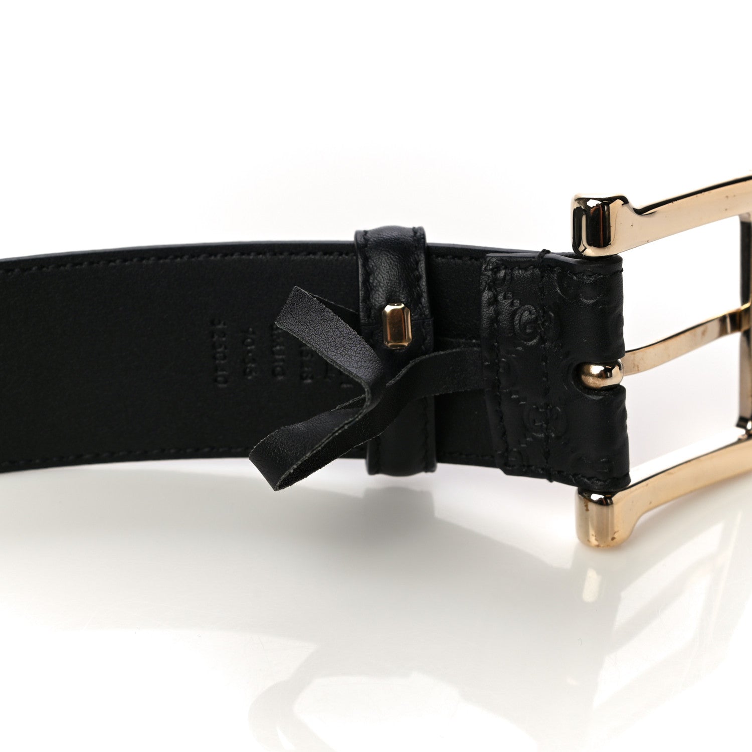 Gucci Soft Microguccissima Margaux Calfskin Belt 90 36 Black 8 of 8