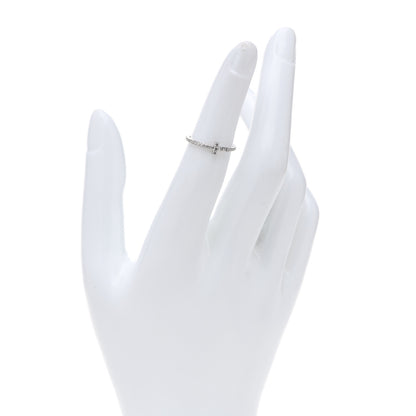 Tiffany 18K White Gold Diamond T Wire Pave Ring 48 4.5 2 of 5