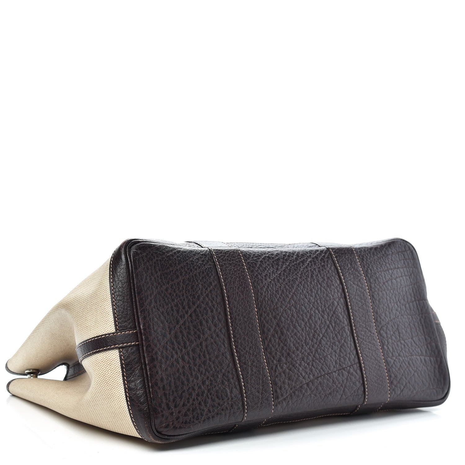 Hermes Toile Buffle Gala Garden Party Tote 36 MM Marron Fonce 4 of 13
