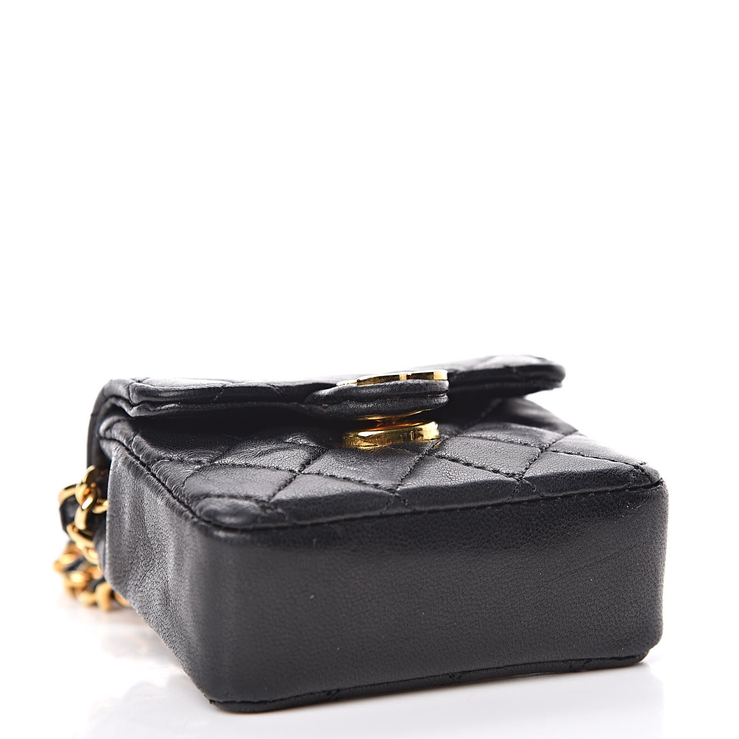 Chanel Lambskin Quilted Micro Mini Flap Black 5 of 9