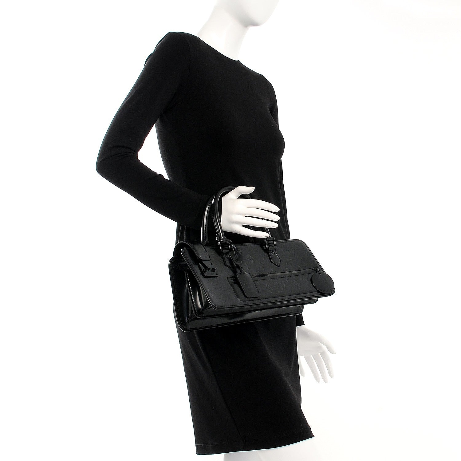 Louis Vuitton Monogram Op Art Longuy Black 2 of 7
