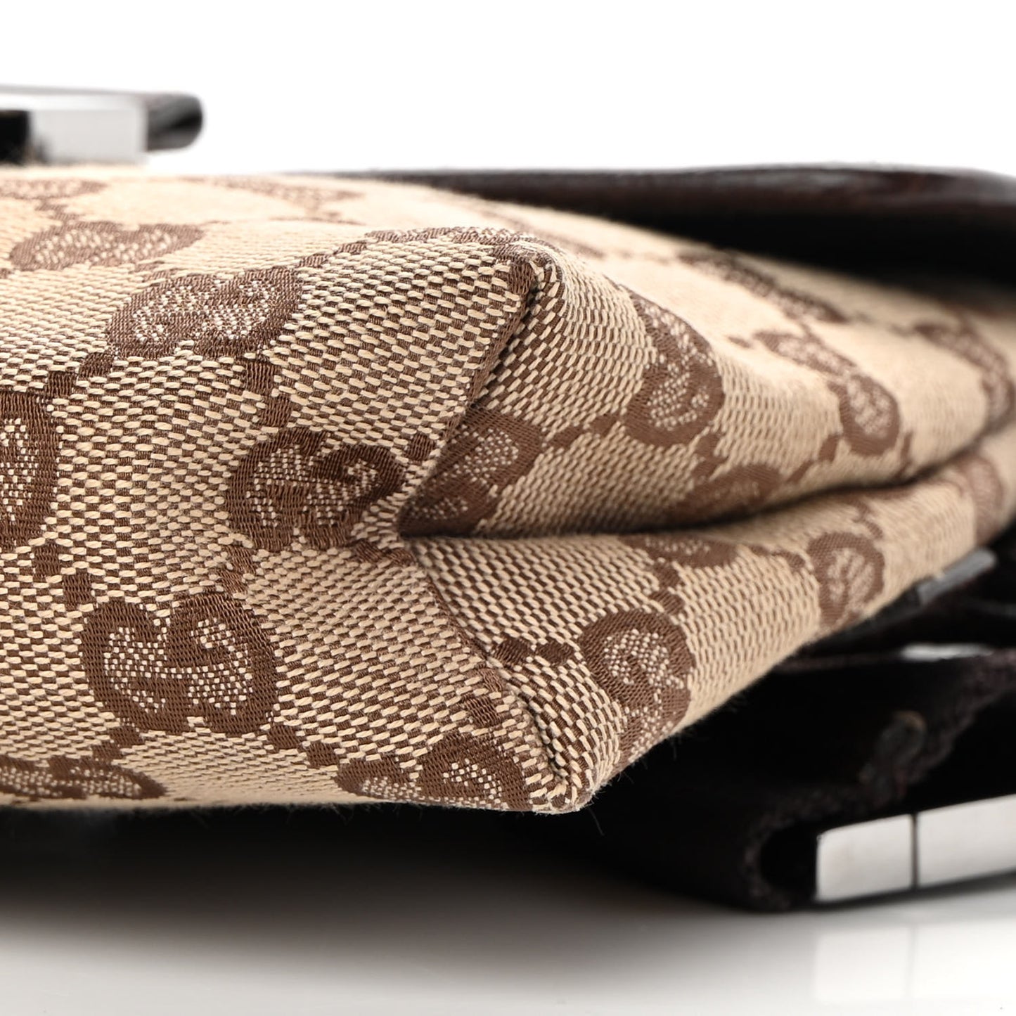 Monogram Waist Pouch Bag Dark Brown