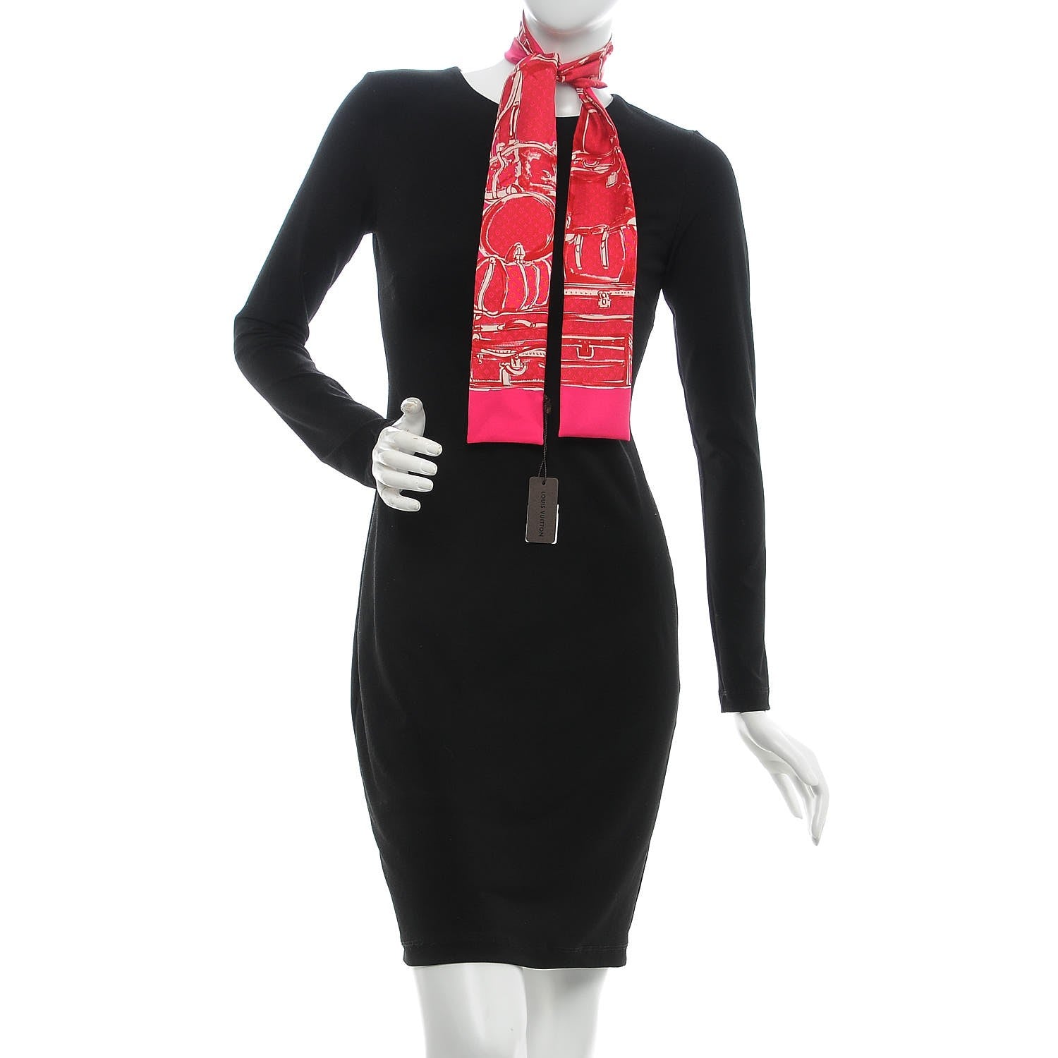 Louis Vuitton Silk Monogram Trunks Bandeau Fuchsia 2 of 4