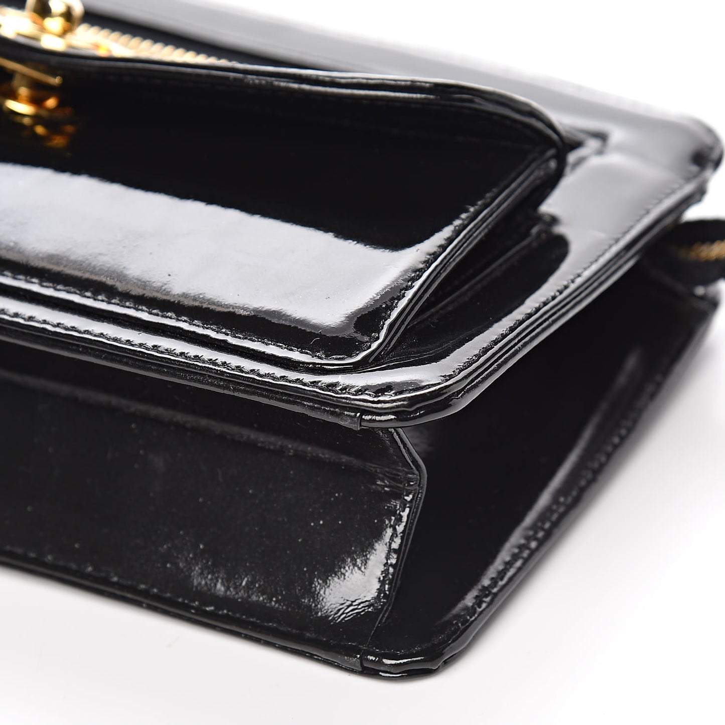 Patent CC Wristlet Black