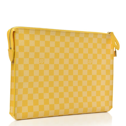 Louis Vuitton Damier Couleurs Kit Clutch Mimosa 3 of 9