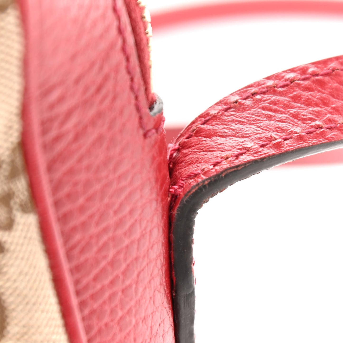 Monogram Mini Bree Messenger Bag Red