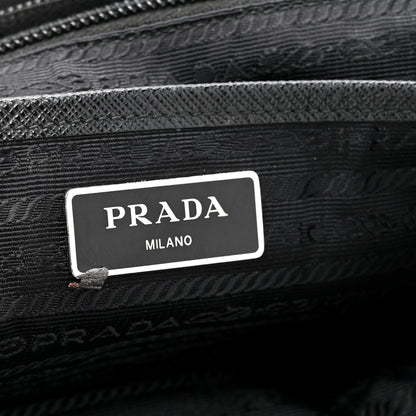 Prada Tessuto Nylon Saffiano Vela Medium Backpack Black 6 of 10
